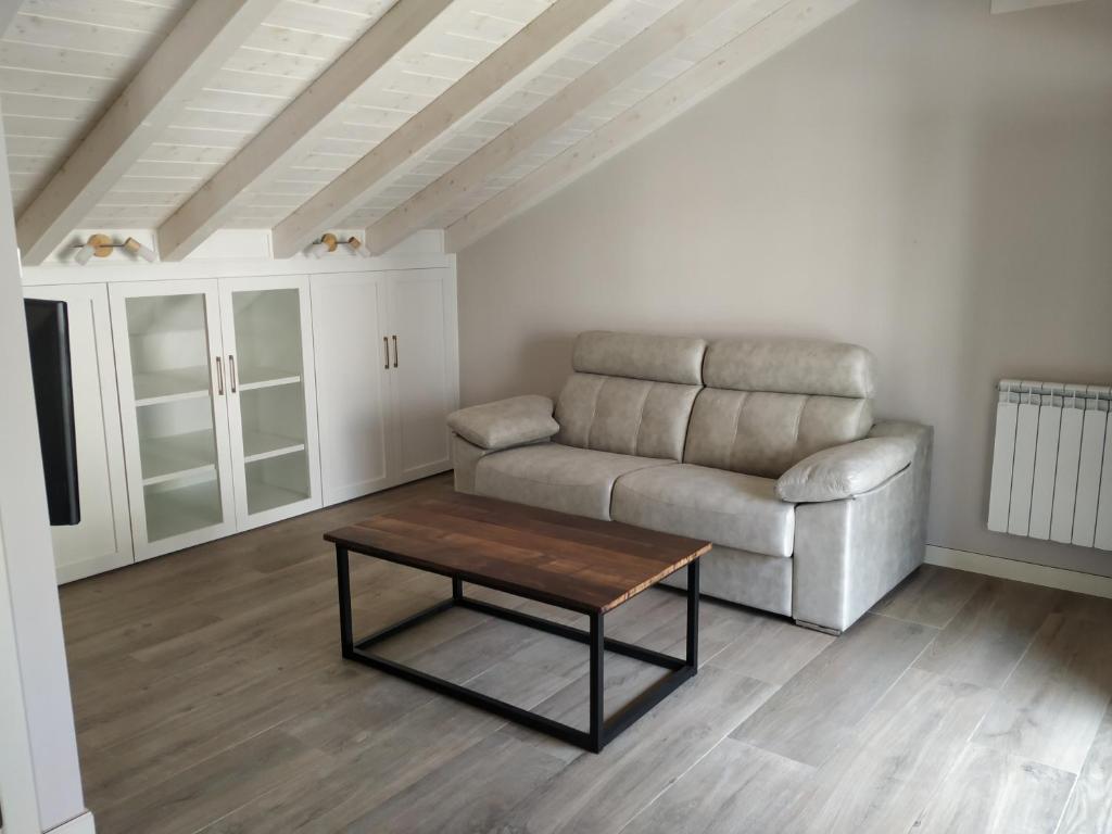 Posezení v ubytování La Casa de las Tinas