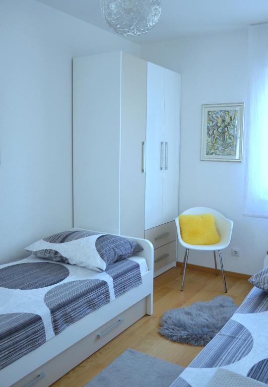 Posteľ alebo postele v izbe v ubytovaní Iris beach apartments