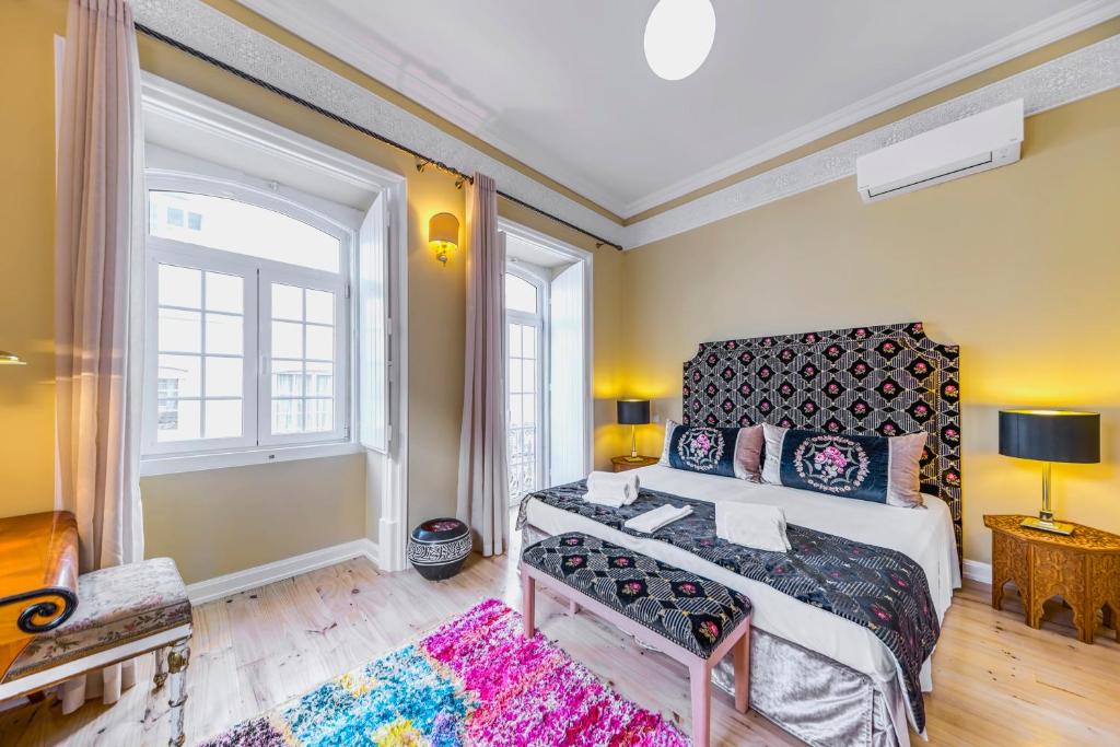 Postel nebo postele na pokoji v ubytování Mosaiko 5 Suites