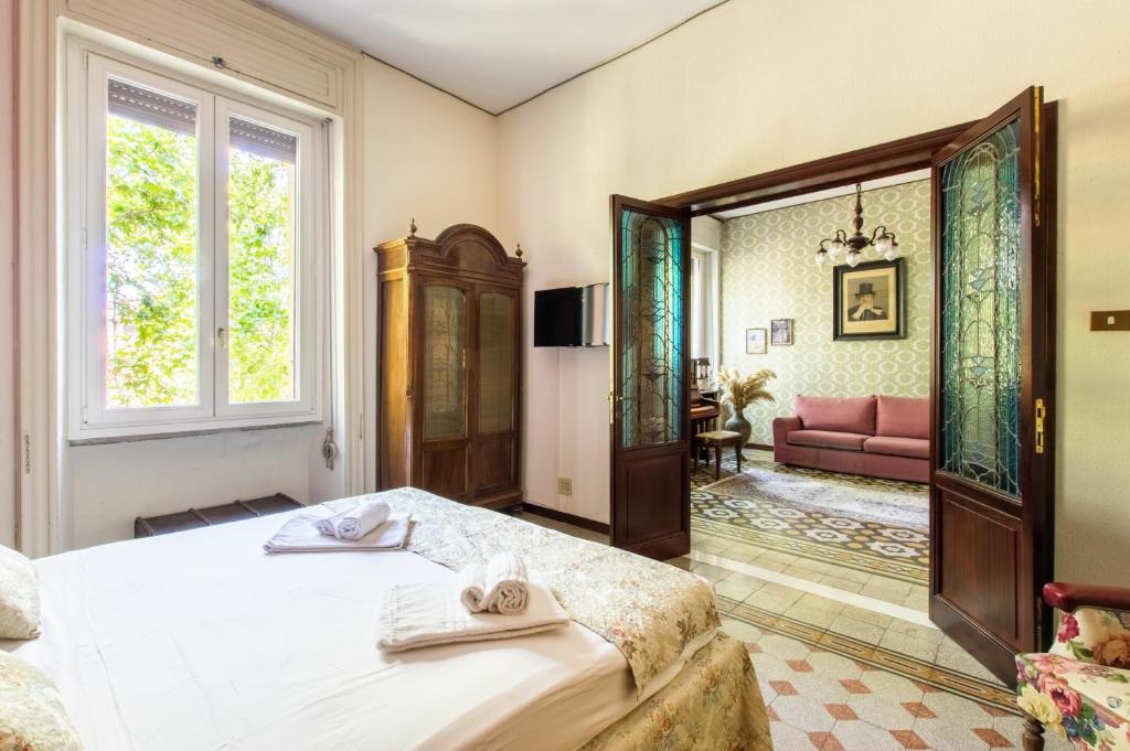 A bed or beds in a room at Trastevere Decò Apartment