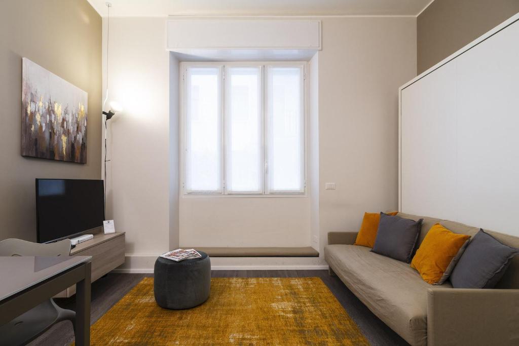 Televízia a/alebo spoločenská miestnosť v ubytovaní Contempora Apartments - Cavallotti 13 - B12b