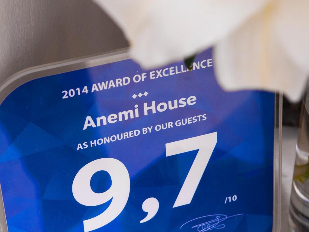 Certifikát, hodnocení, plakát nebo jiný dokument vystavený v ubytování Anemi House & Villas