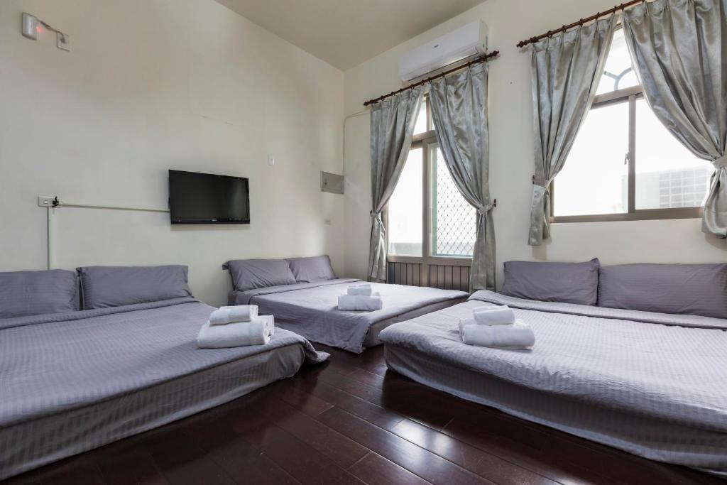 TV a/nebo společenská místnost v ubytování Jia Xiang Lin Guan Hai Homestay