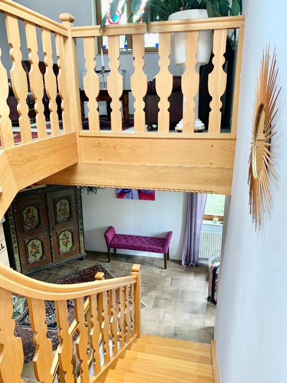 Rõdu või terrass majutusasutuses Haus Belli