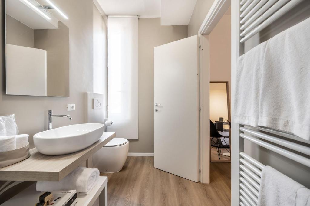 Koupelna v ubytování Emilia Suite Essence
