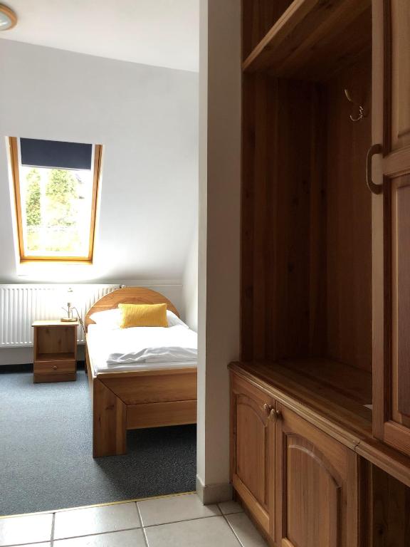 Postel nebo postele na pokoji v ubytování Margaréta Panzió
