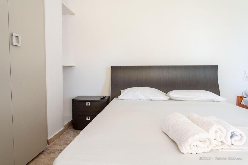 Posteľ alebo postele v izbe v ubytovaní Margarita Apartments