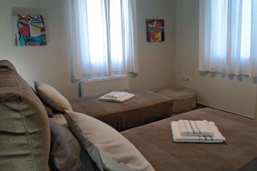 Postel nebo postele na pokoji v ubytování Lucas home
