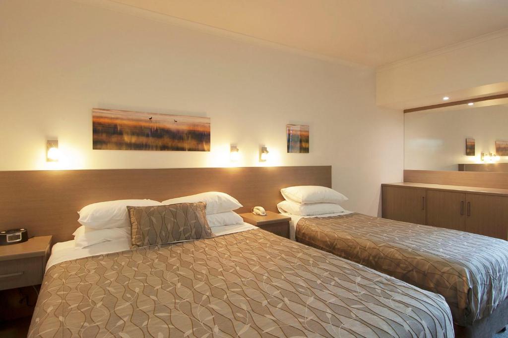 Krevet ili kreveti u jedinici u okviru objekta Loxton Community Hotel Motel