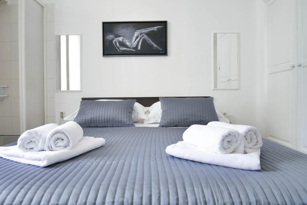 Posteľ alebo postele v izbe v ubytovaní Apartment Beach Makarska