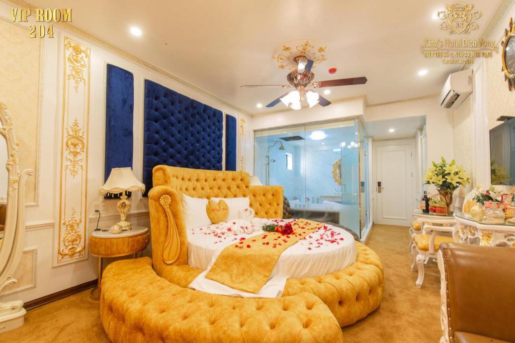 Posezení v ubytování King's Hotel Dịch Vọng