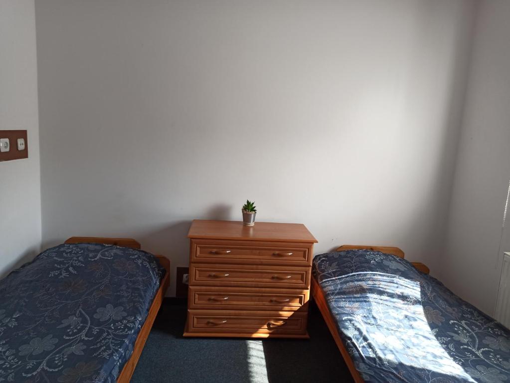 Postel nebo postele na pokoji v ubytování Gościniec Silver