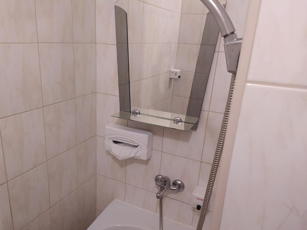 Koupelna v ubytování Hotel Tatranec