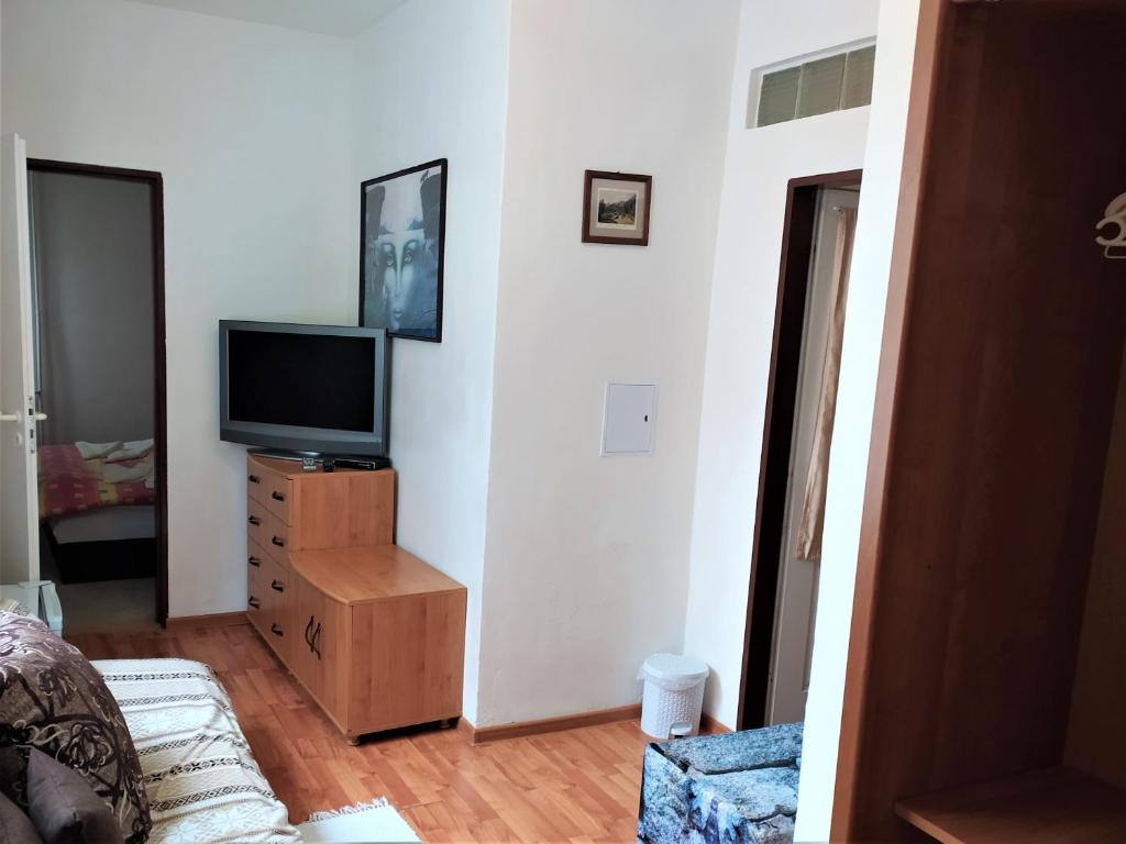 TV a/nebo společenská místnost v ubytování Hotel Tatranec