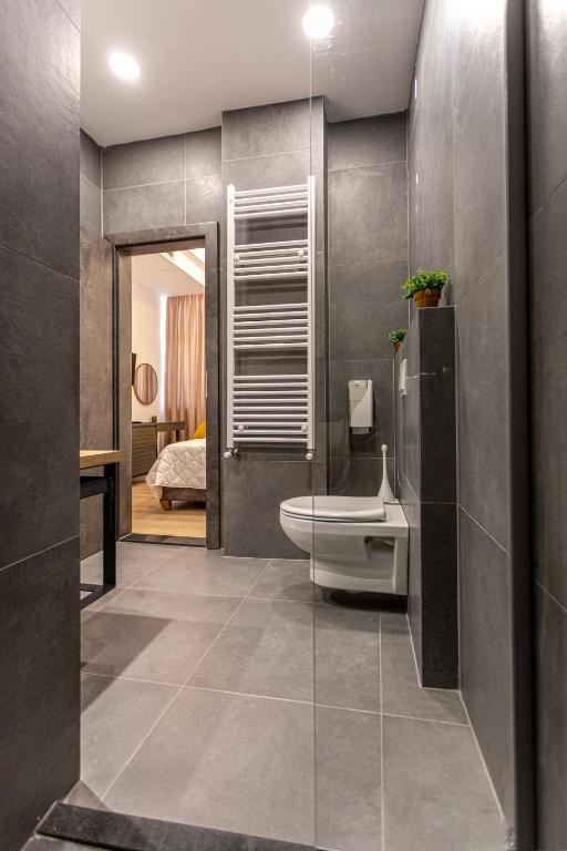 Koupelna v ubytování Grand Central Hotel