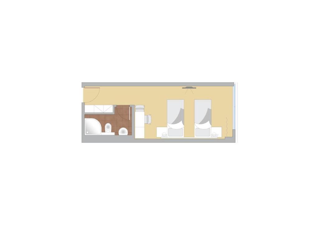 a floor plan of a house at Hotel Energie in Prague