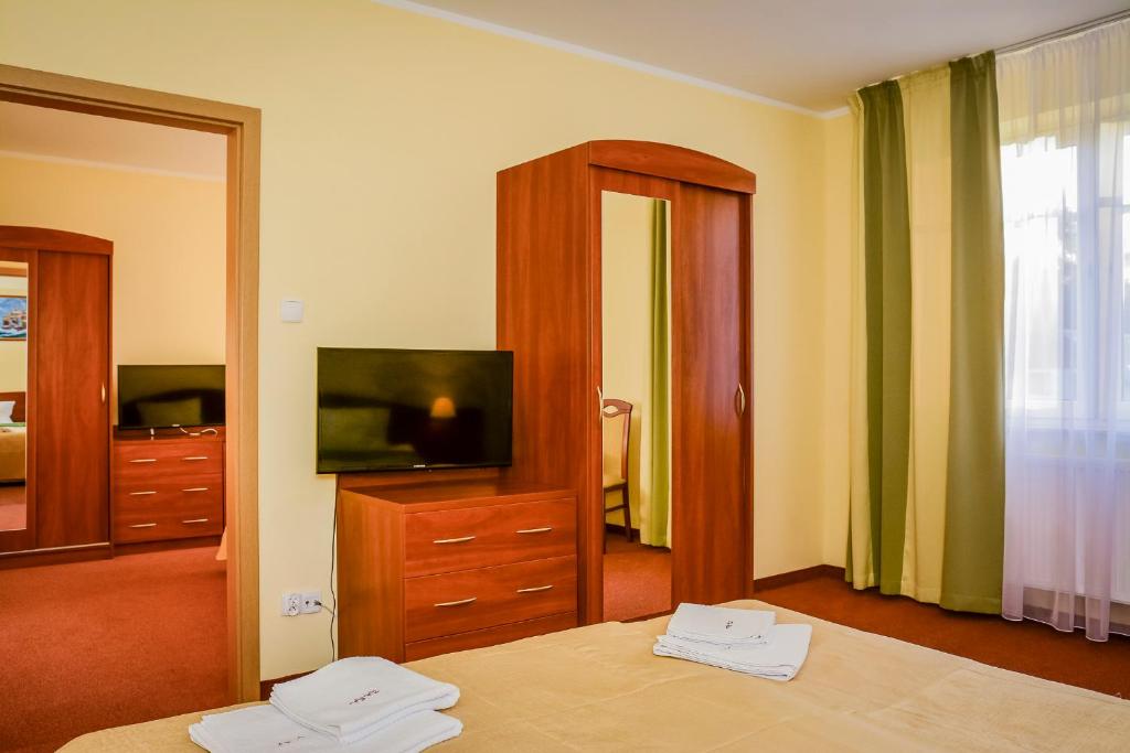 Telewizja i/lub zestaw kina domowego w obiekcie Villa Sylvia