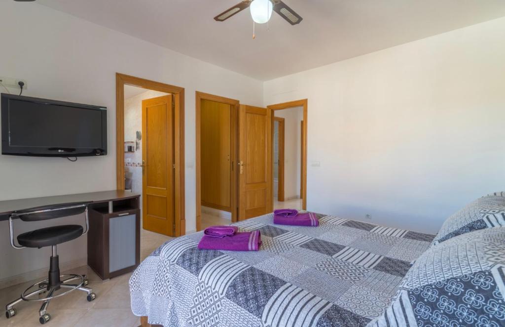 Postel nebo postele na pokoji v ubytování Villa Las Bahías