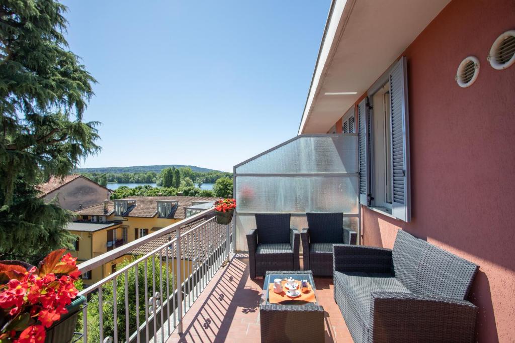 Balkón nebo terasa v ubytování Hotel Dei Tigli