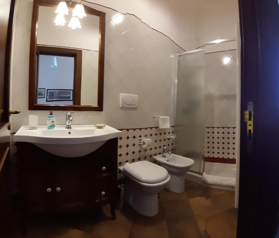 Koupelna v ubytování B&B Corte Barocca