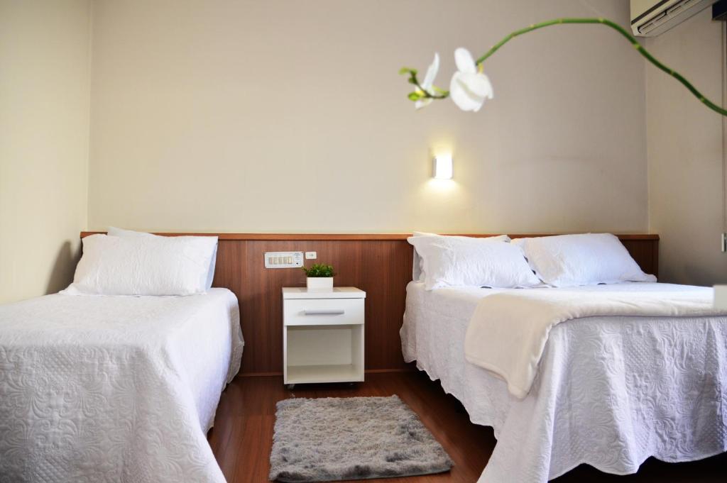Ένα ή περισσότερα κρεβάτια σε δωμάτιο στο Hotel do Valle