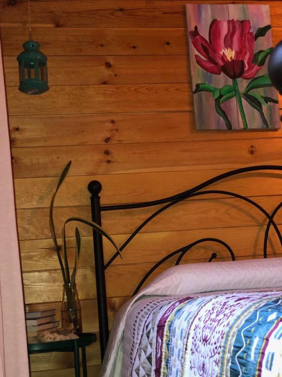 Postel nebo postele na pokoji v ubytování Happy Glamping Cy