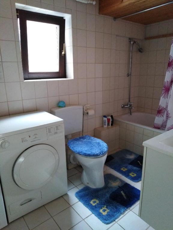 Koupelna v ubytování Fachwerkhaus in D 63667 Nidda für 8 bis 12 Personen