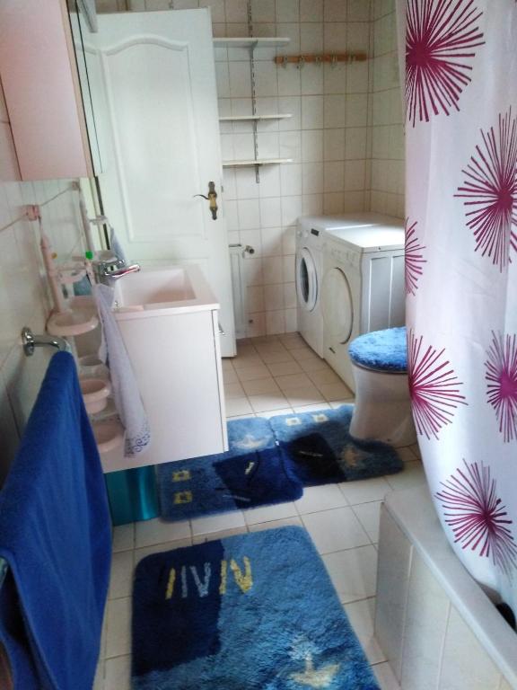 Koupelna v ubytování Fachwerkhaus in D 63667 Nidda für 8 bis 12 Personen