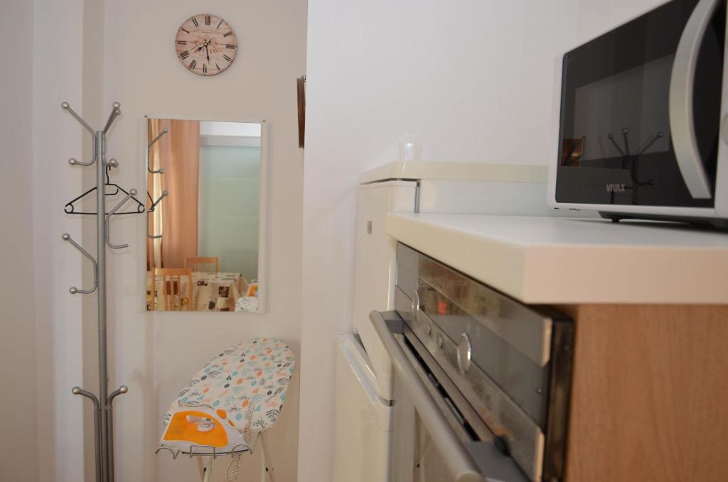 Kuchyň nebo kuchyňský kout v ubytování Apartments Tomas