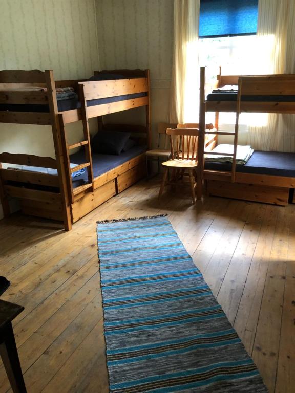 Postel nebo postele na pokoji v ubytování Vandrarhem Svänö