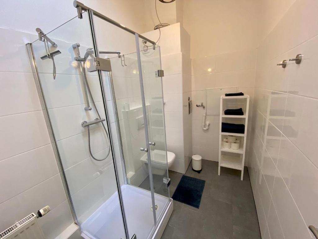 Koupelna v ubytování Fürthpartments