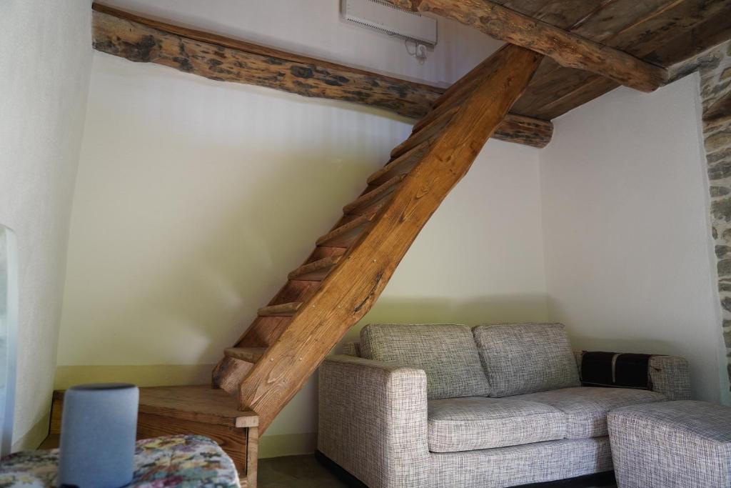 Posezení v ubytování Casina del Ponte