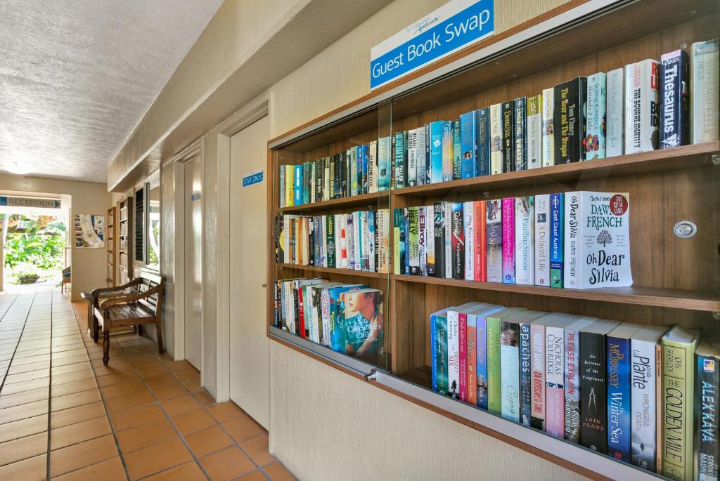 Die Bibliothek im Aparthotel