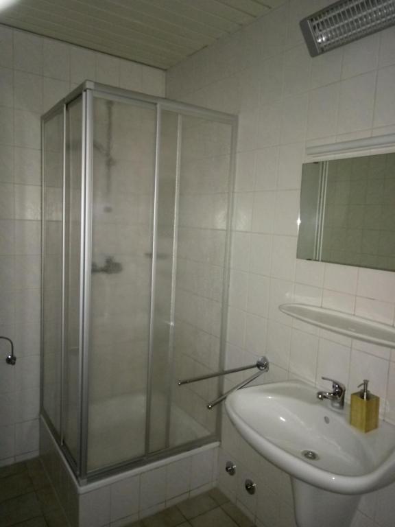 Koupelna v ubytování Hotel Leppiner Hof - B&B FRÜHSTÜCKSPENSION