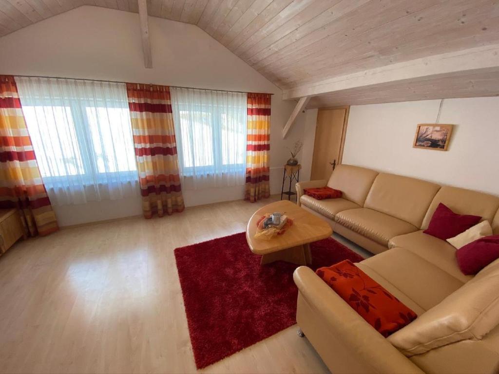 Posezení v ubytování Ferienhäuser Geiersberg