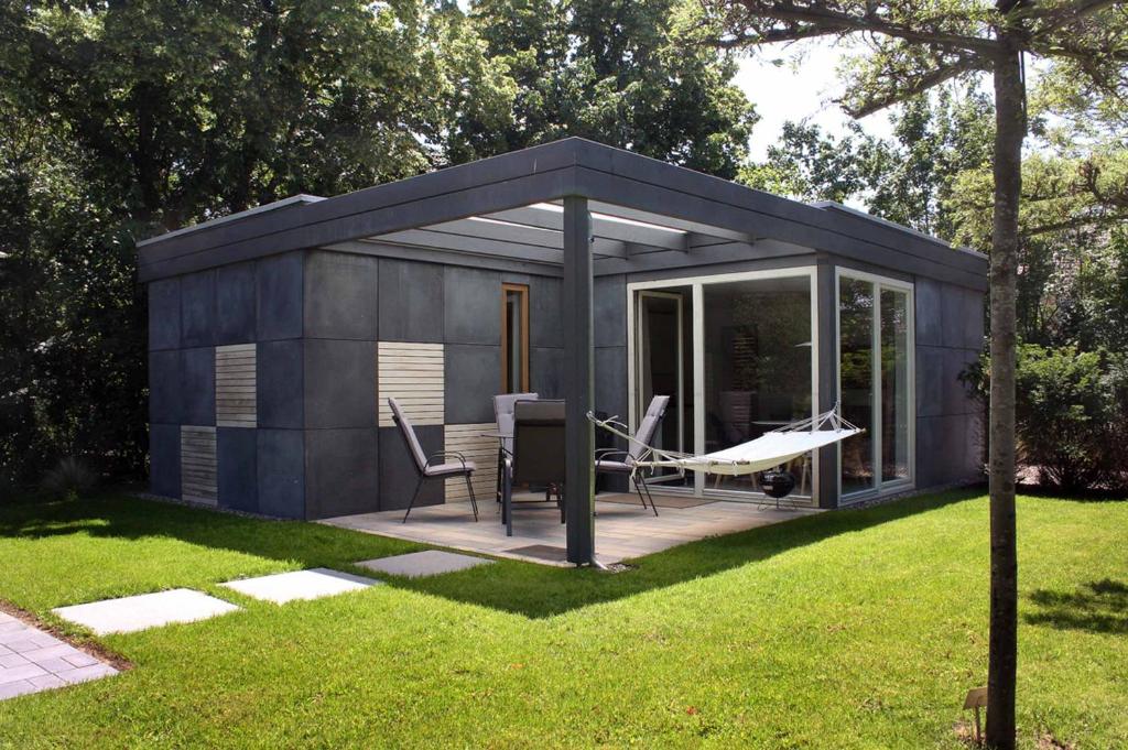Zahrada ubytování Cube-House Ferienhaus in Franken