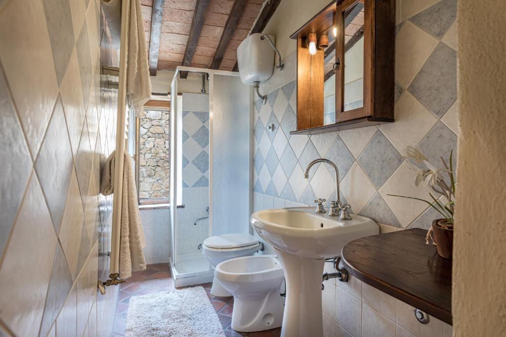 Koupelna v ubytování Villa Rachele
