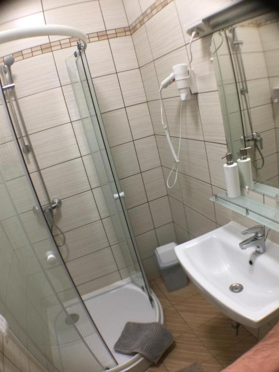 Koupelna v ubytování Patavár Panzió Étterem