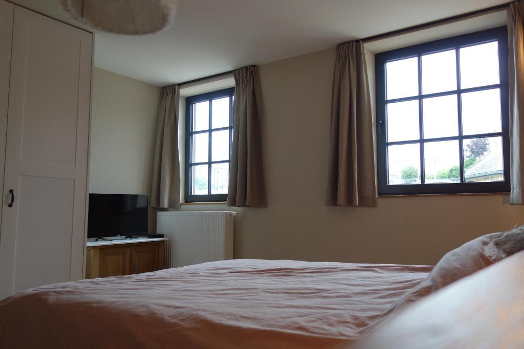 Postel nebo postele na pokoji v ubytování Gîtes le second à Spa (gîte de 2 et de 5 personnes)