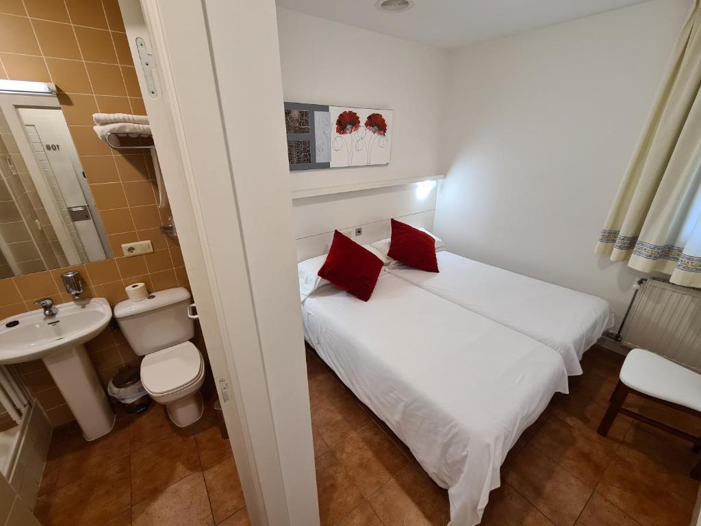 Koupelna v ubytování Hotel Jacobeo