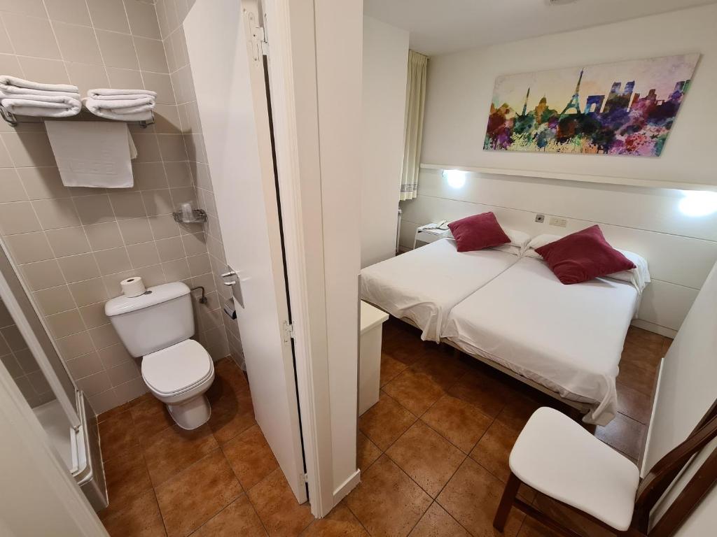 Koupelna v ubytování Hotel Jacobeo