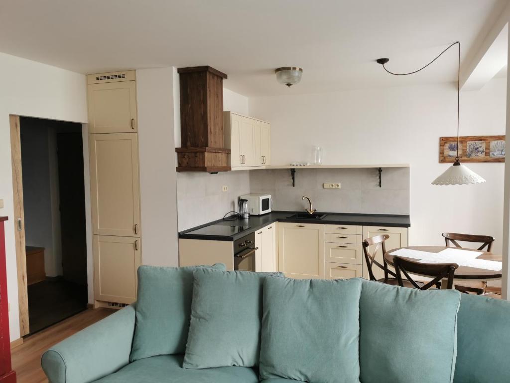 Kuchyň nebo kuchyňský kout v ubytování Luxusní apartmány Soběslav