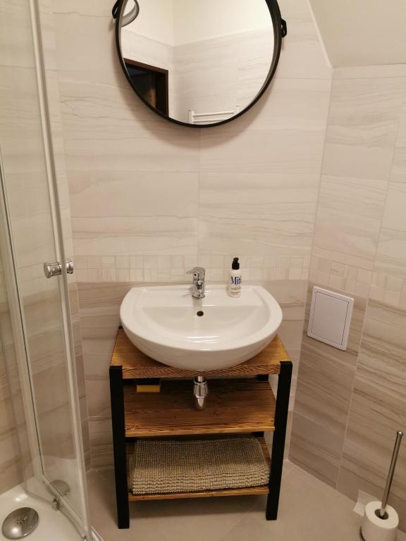 Koupelna v ubytování Luxusní apartmány Soběslav