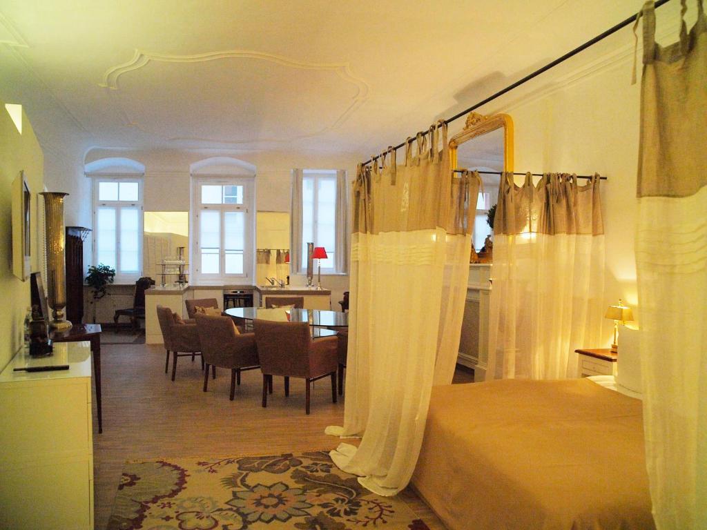 Posezení v ubytování Hotel Goldenes Kreuz