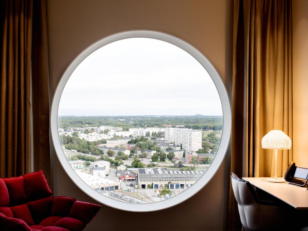 Nespecifikovaný výhled na destinaci Solna nebo výhled na město při pohledu z hotelu