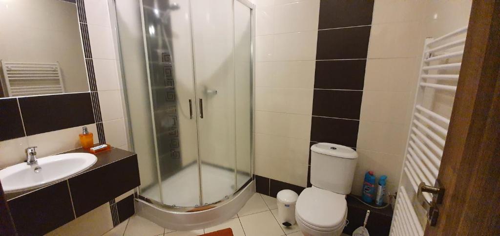 Koupelna v ubytování Ubytovanie U Babky
