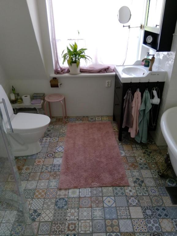 Koupelna v ubytování B&B Lilla Lotten