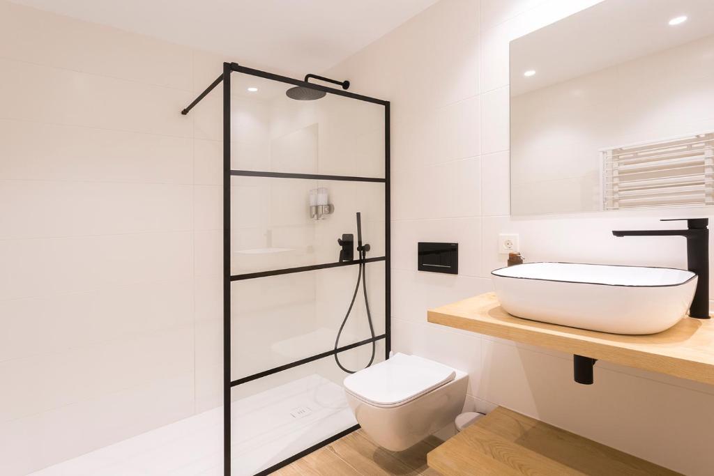 Koupelna v ubytování Getaria Apartamentuak - Balentziaga