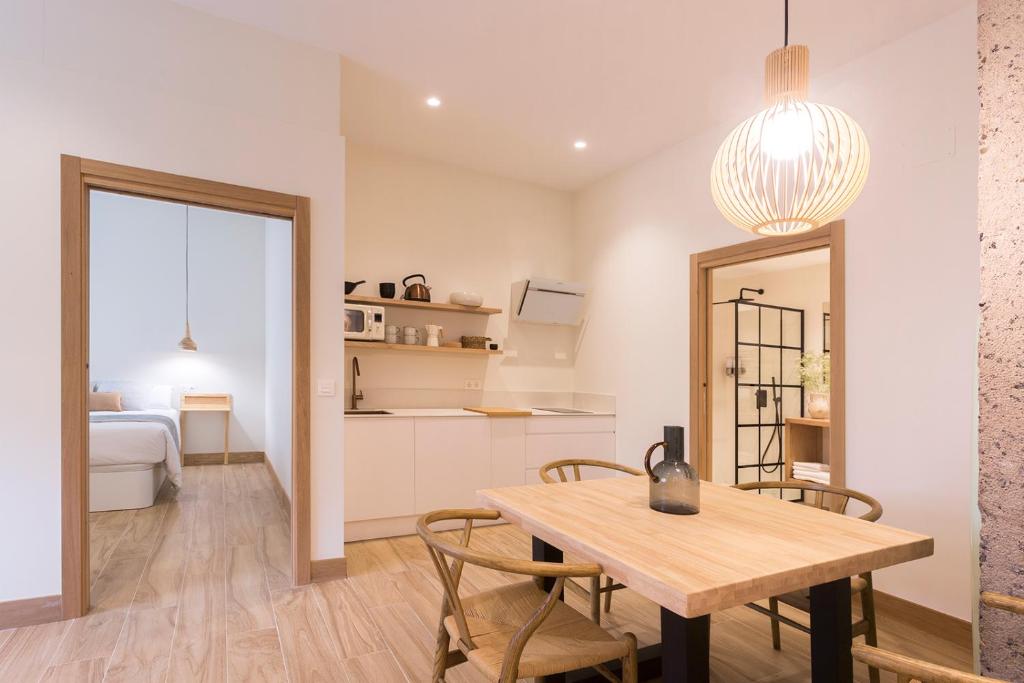 Kuchyň nebo kuchyňský kout v ubytování Getaria Apartamentuak - Balentziaga