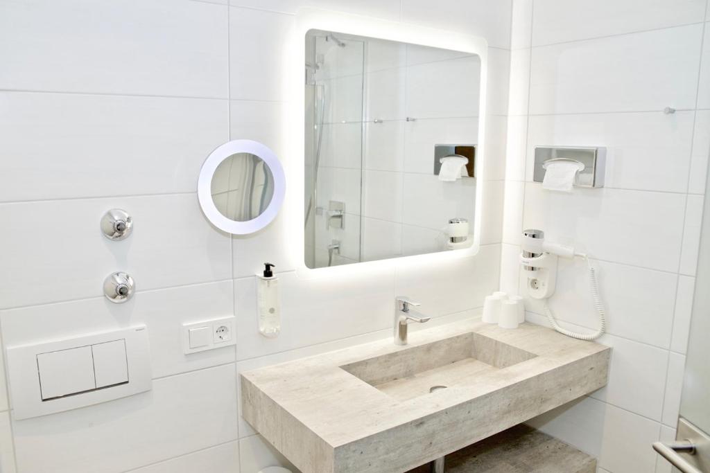 Koupelna v ubytování Hotel Zur Post